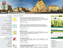 Tablet Screenshot of comune.roverbella.mn.it